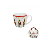 Porcelán diótörős bögre 460 ml díszcsomagolásban Christmas Nutcracker