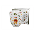 Karácsonyi porcelán mézeskalács macis bögre 1000 ml dobozban Christmas Cuties