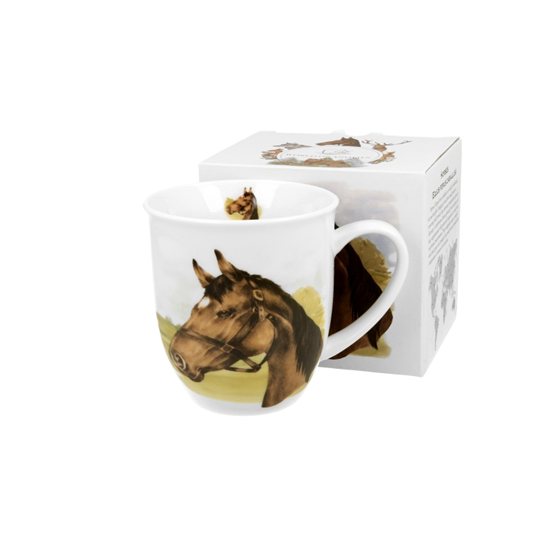 Porcelán lovas bögre 400 ml dobozban Horse Portrait