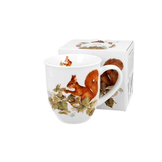 Porcelán mókusos bögre 400 ml dobozban Squirrel
