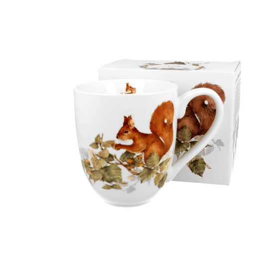 Porcelán nagyméretű mókusos bögre 1000 ml dobozban Squirrel