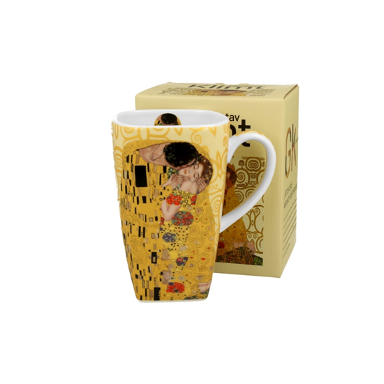 Porcelán bögre 650 ml dobozban Gustav Klimt A Csók