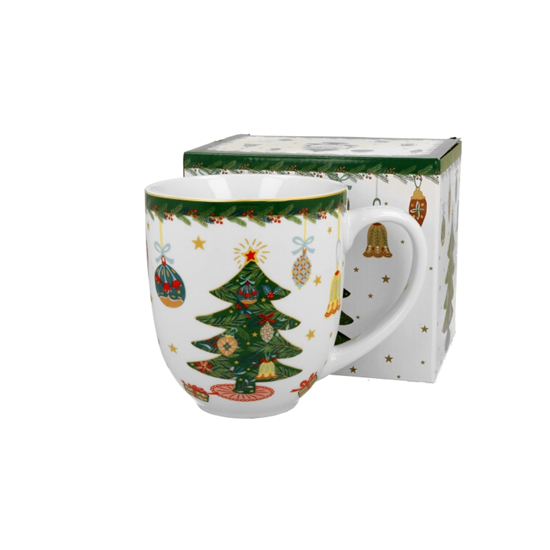 Karácsonyi porcelán jumbo bögre 1000 ml dobozban Around Christmas Tree
