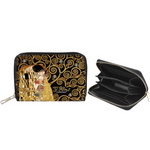 Klimt műbőr pénztárca A Csók mintával