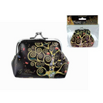 Klimt kicsi műbőr pénztárca Életfa mintával