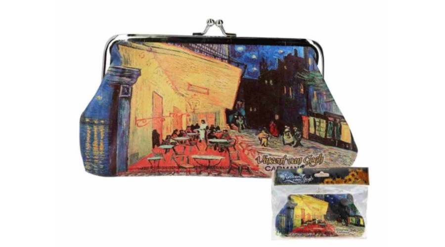 Műbőr pénztárca 20x10x1cm Van Gogh Kávéház Éjjel
