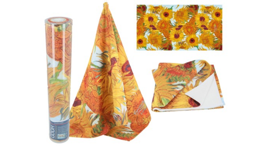 Törölköző 70x140cm 35% pamut-65% polyester Van Gogh Napraforgók