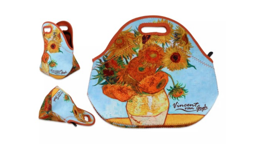 Neoprén szendvicstáska 30x28cm Van Gogh Napraforgók