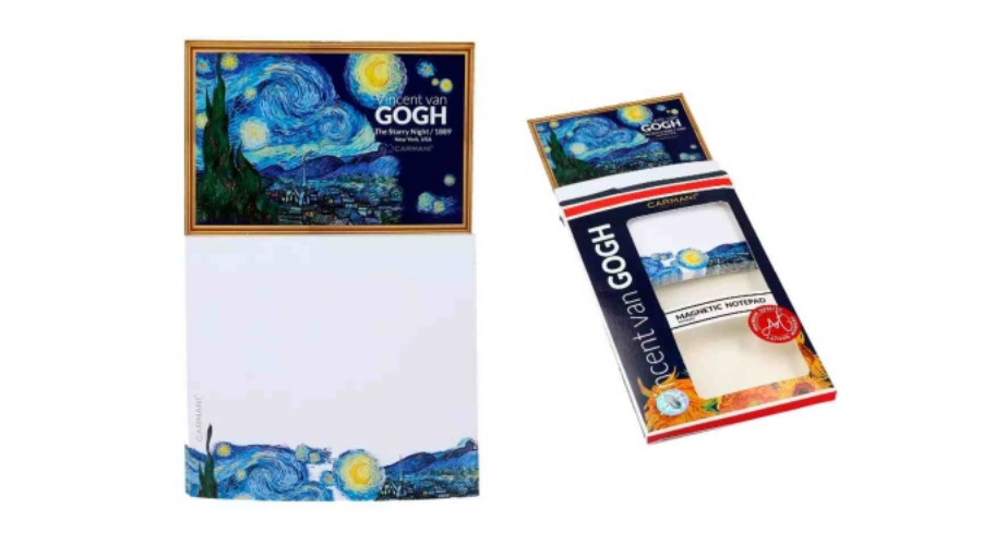 Mágneses notesz 11x18,5cm Van Gogh Csillagos éj