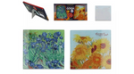 Üveg poháralátét 2 db-os szett, 10,5x10,5cm Van Gogh Íriszek/Napraforgók