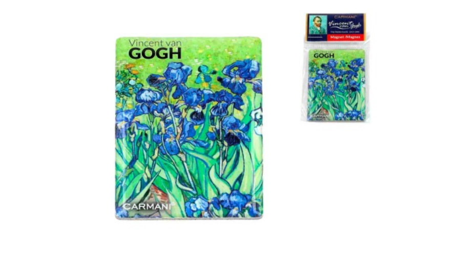 Hűtőmágnes 50x70mm Van Gogh Írisz