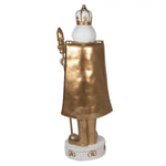 Nagyméretű karácsonyi diótörő figura rózsaszín arany színű 63x50x178 cm