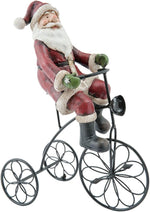 Karácsonyi télapó figura triciklin