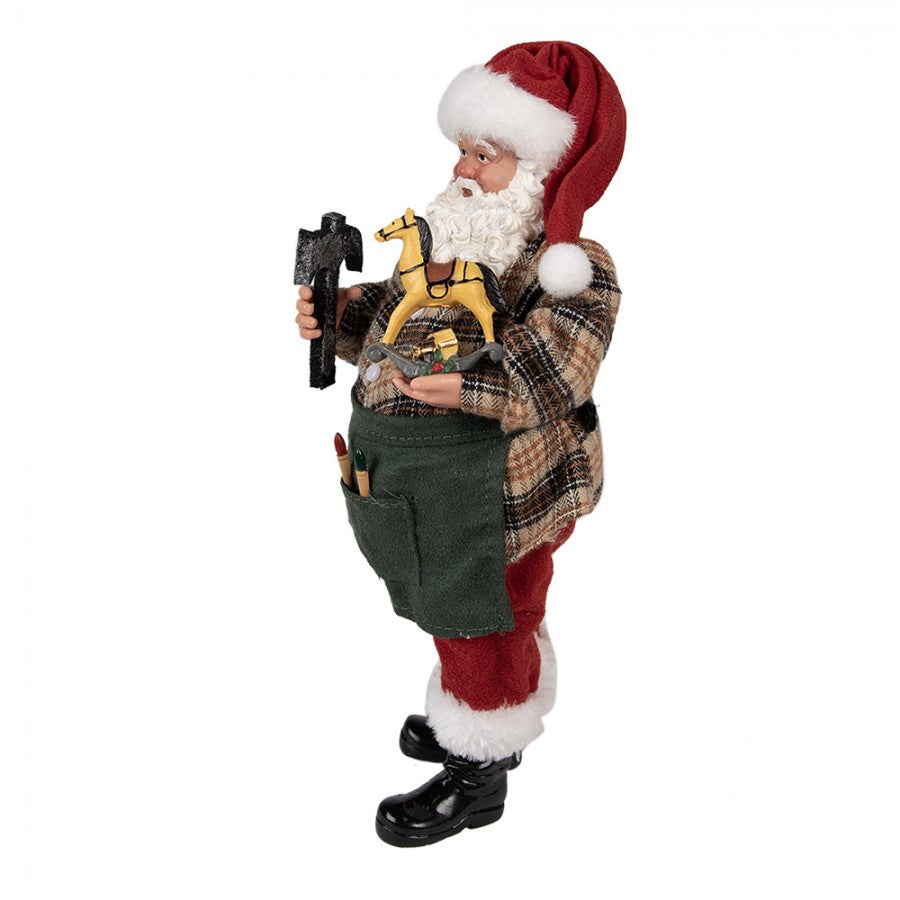 Karácsonyi télapó figura hintalóval