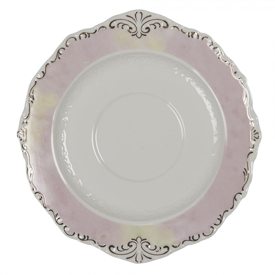 Vintage virágos fehér porcelán csésze Clayre Eef