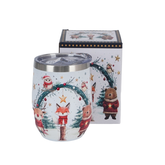 Karácsonyi Rozsdamentes acél hőtartó pohár 330 mlChristmas Cuties 2