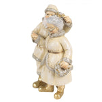 Télanyó télapóval karácsonyi dekoráció bézs