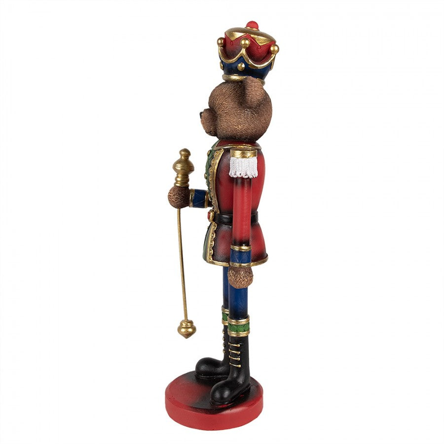 Diótörő maci karácsonyi dekoráció 31 cm