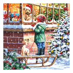 Wishing karácsonyi szalvéta 33x33cm 20 db-os