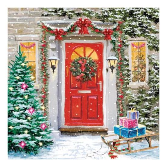 Outdoor Decoration karácsonyi szalvéta 33x33cm 20 db-os