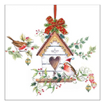 X-mas Birdhouse karácsonyi szalvéta 33x33cm 20 db-os