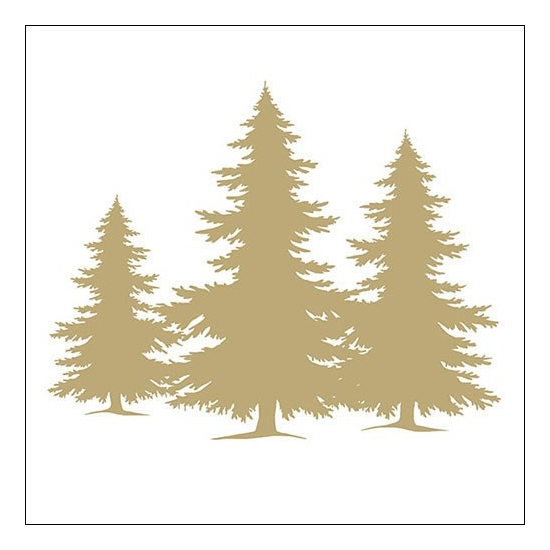 Tree Silhouette karácsonyi szalvéta 33x33cm 20 db-os