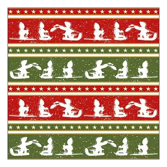 Sleigh Ride karácsonyi szalvéta 33x33cm 20 db-os