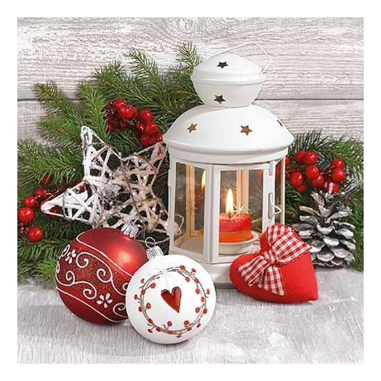 White Lantern karácsonyi szalvéta 33x33cm 20 db-os