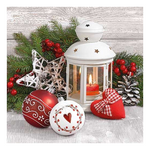 White Lantern karácsonyi szalvéta 33x33cm 20 db-os