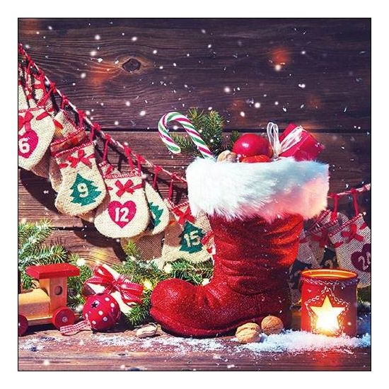 Gifts In Boot karácsonyi szalvéta 33x33cm 20 db-os