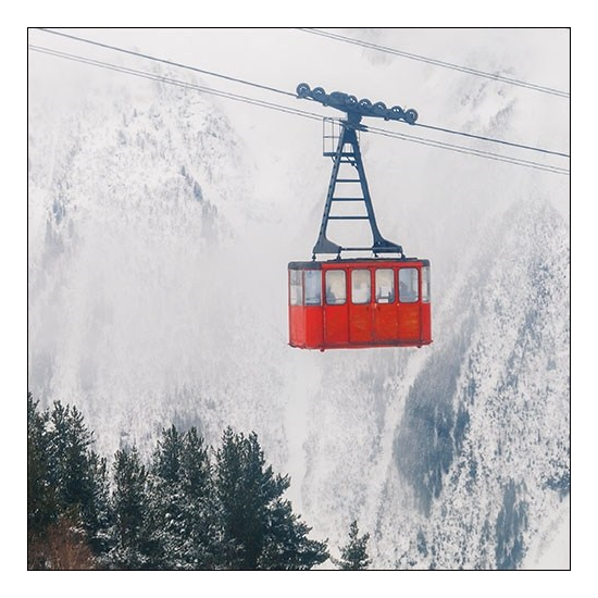 Ski Gondola karácsonyi szalvéta 33x33cm 20 db-os