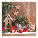 X-Mas Scene karácsonyi szalvéta 33x33cm 20 db-os