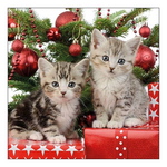 Christmas Kitten karácsonyi szalvéta 33x33cm 20 db-os