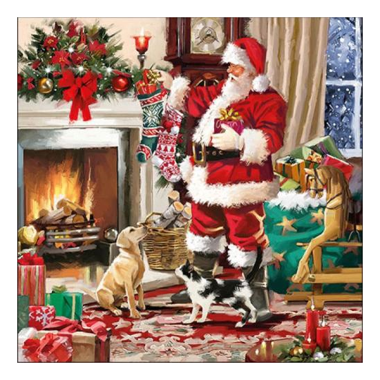 Santa Interior karácsonyi szalvéta 33x33cm 20 db-os