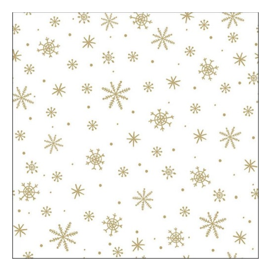 Crystals All Over Gold karácsonyi szalvéta 33x33cm 20 db-os