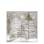 Trees On Wood karácsonyi szalvéta 25x25cm 20 db-os