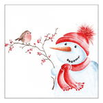 Bird On Twig karácsonyi szalvéta 33x33cm 20 db-os