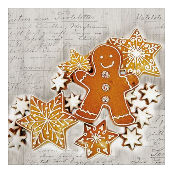 Christmas Baking karácsonyi szalvéta 33x33cm 20 db-os