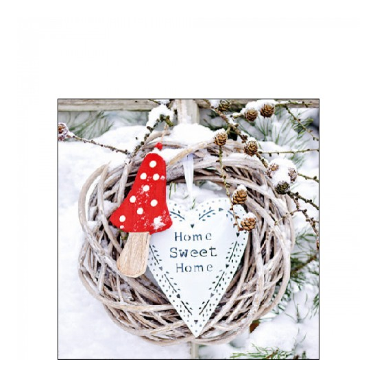 Home Sweet Home karácsonyi szalvéta 25x25cm 20 db-os