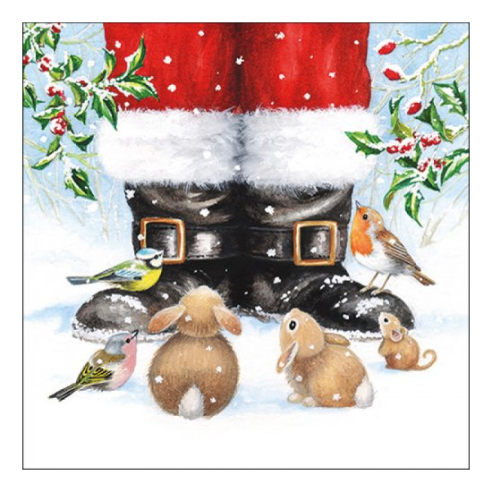 Looking Up To Santa karácsonyi szalvéta 33x33cm 20 db-os