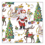Laughing santa karácsonyi szalvéta 33x33cm 20 db-os