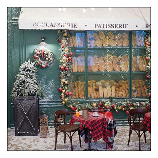 Bakery karácsonyi szalvéta 33x33cm 20 db-os