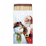 Santa and snowman gyufa karácsonyi dobozban