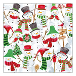 Snowman Party karácsonyi szalvéta 33x33cm 20 db-os