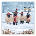 Warm winter woolies karácsonyi szalvéta 33x33cm 20 db-os