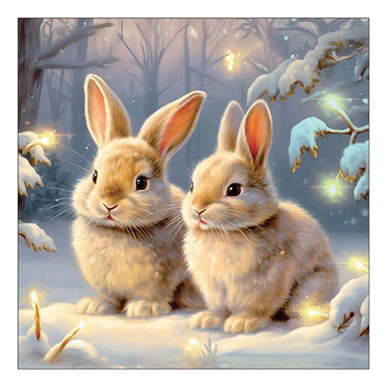 Welcome winter karácsonyi szalvéta 33x33cm 20 db-os