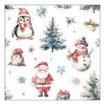 Christmas trio white karácsonyi szalvéta 33x33cm 20 db-os