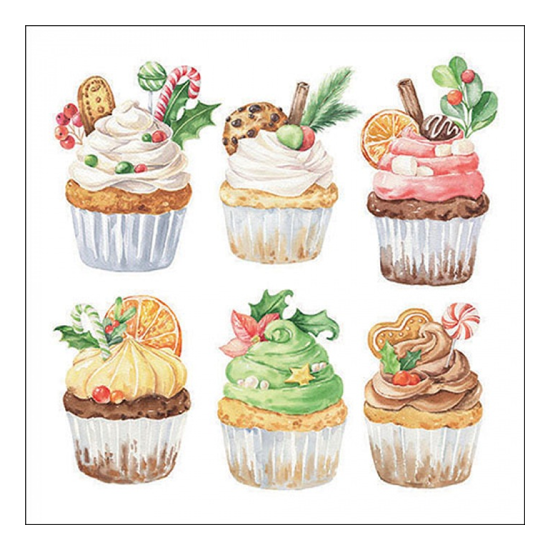 Sweet Christmas white karácsonyi szalvéta 33x33cm 20 db-os