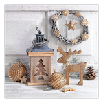 Wooden decorations karácsonyi szalvéta 33x33cm 20 db-os