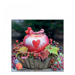 Snow dusted apple karácsonyi szalvéta 25x25cm 20 db-os